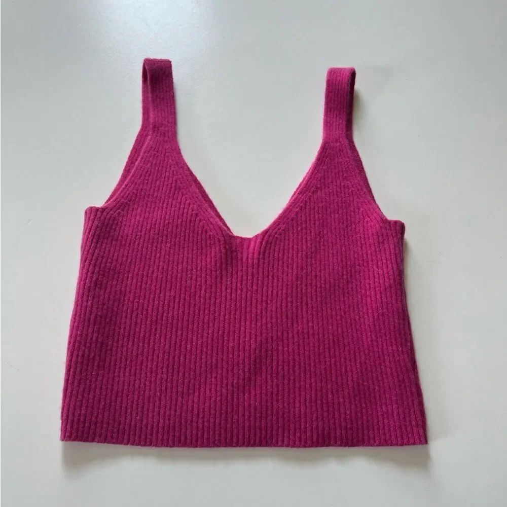 J.Crew Cashmere-blend cropped sweater-tank Small - Picture 12 of 13